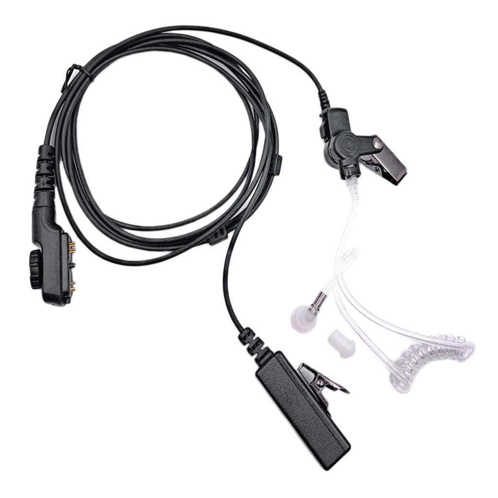 Air Tube Earpiece Headset Mic For Hytera HYT PD700 PD700G PD702