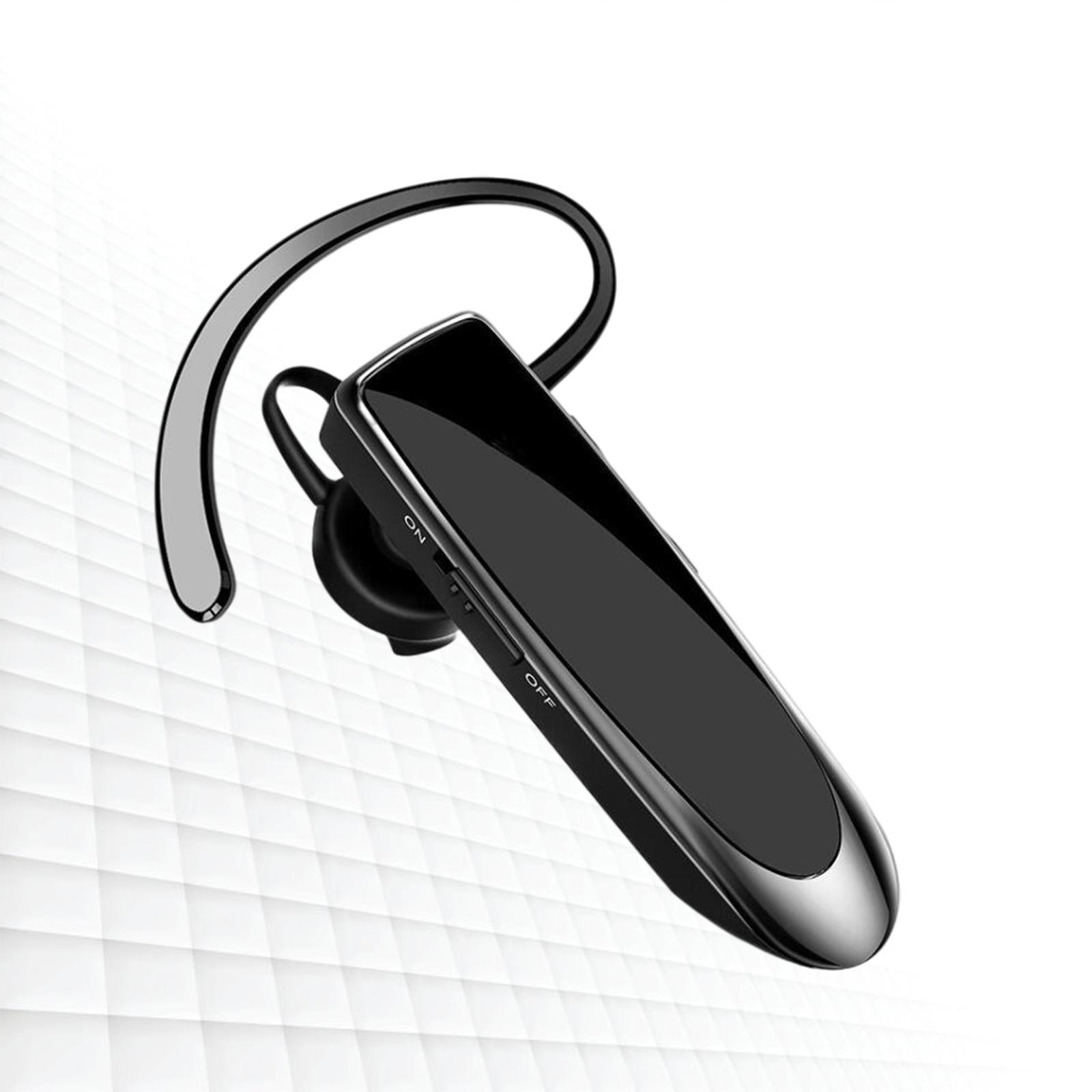 Bluetooth Headset Wireless Earpiece Business Workout Trucker Driving White