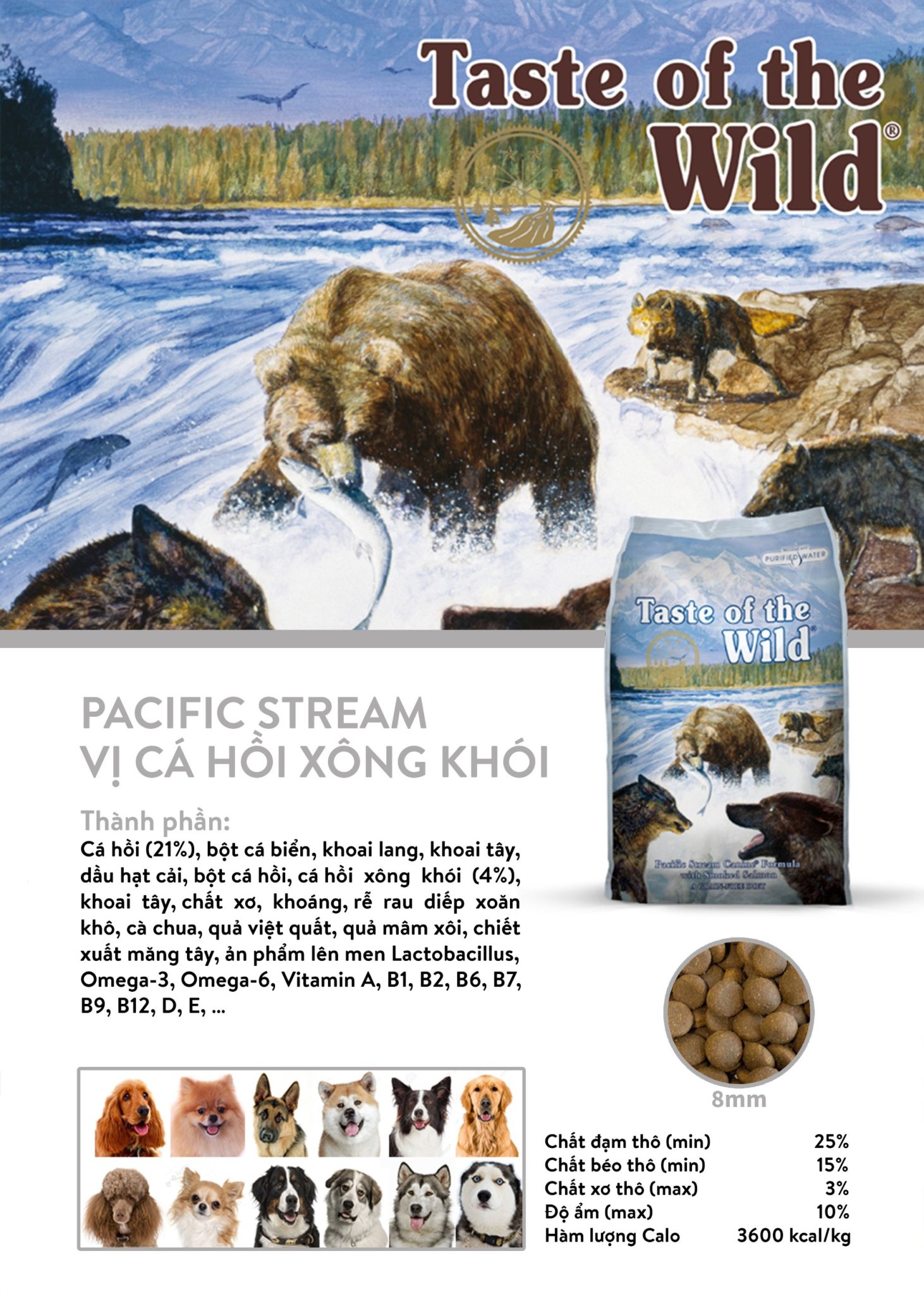 TASTE OF THE WILD - THỨC ĂN CAO CẤP CHO CHÓ Bao 12,2kg