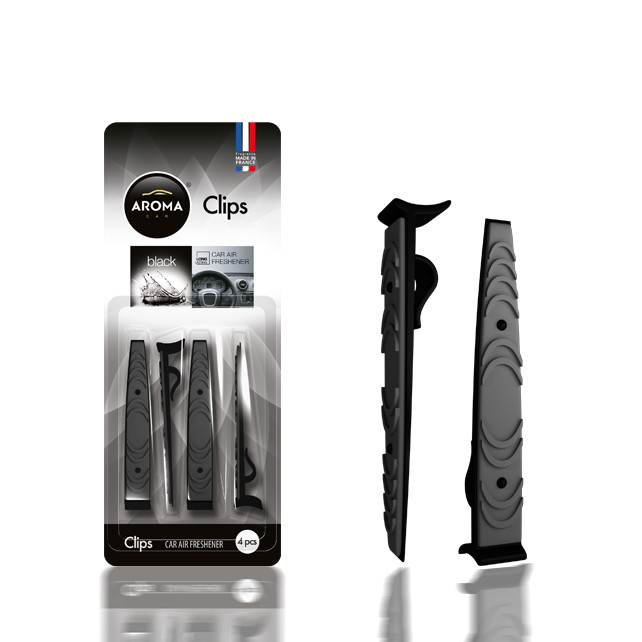 Kẹp cửa gió điều hoa ô tô Aroma Car Clips - Black