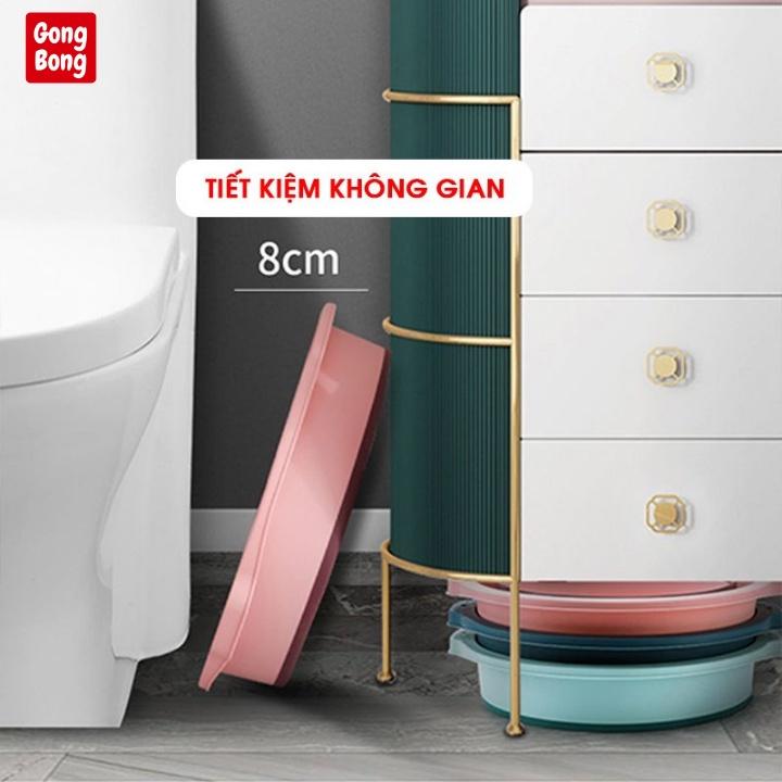 Chậu ngâm chân gấp gọn silicon massage chân thư giãn