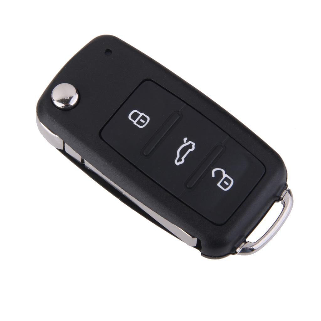 Car Entry Remote 3 Button Key Fob Case Shell For  GOLF MK6