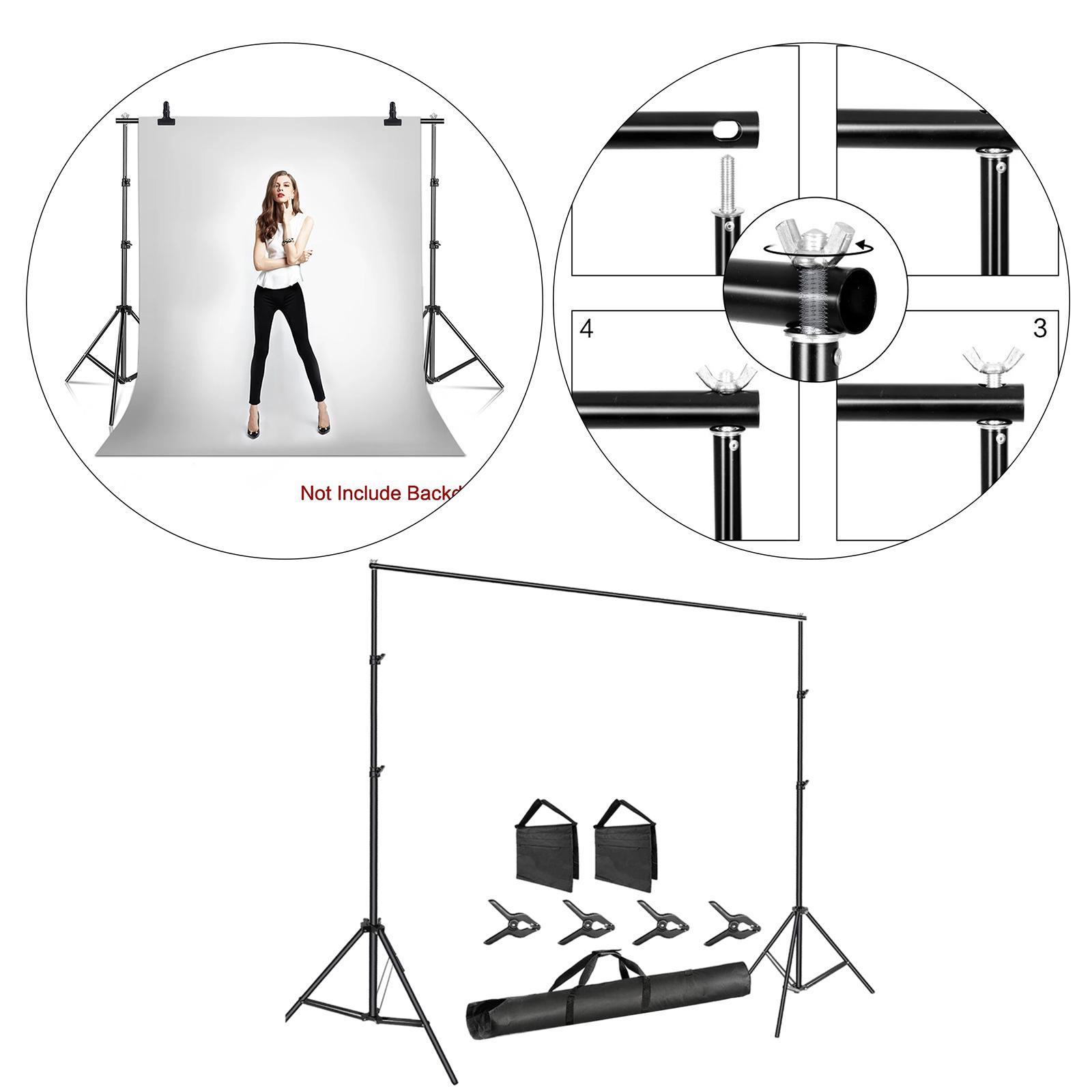 Photo Studio Backdrop Background Support System Stand Photo Studio Background Backdrop Stand