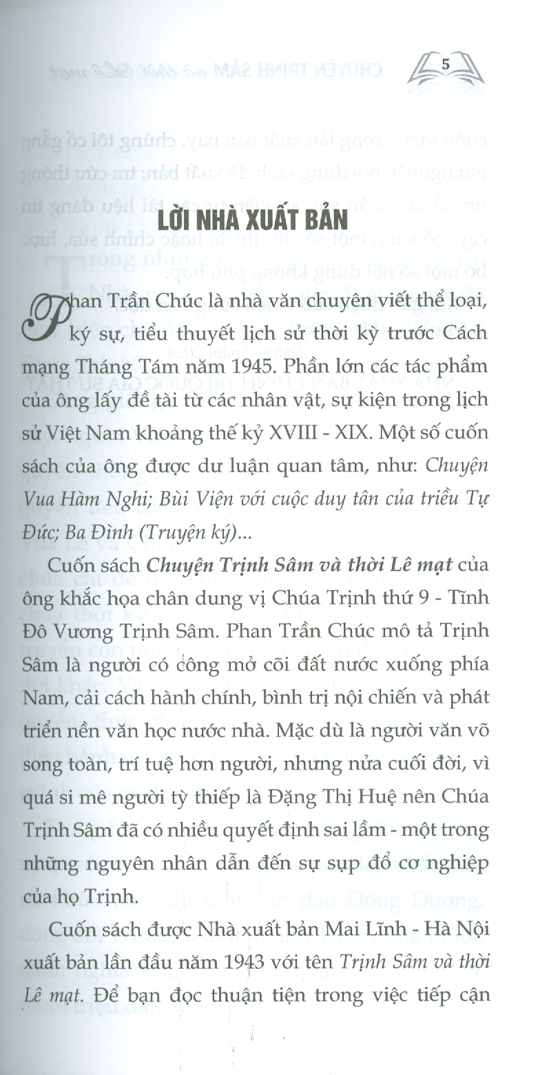 Chuyện Trịnh Sâm Và Thời Lê Mạt