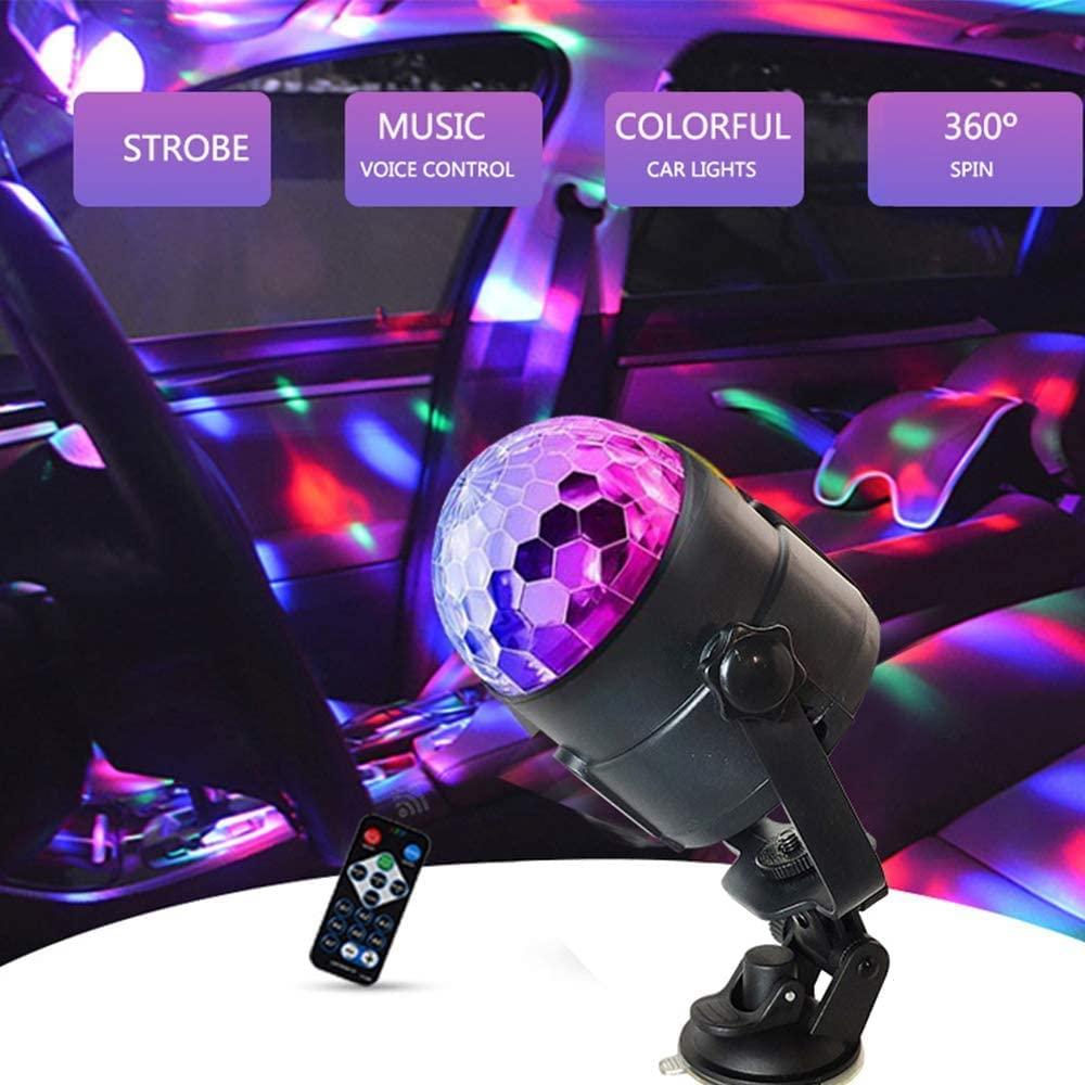 Bóng nhảy, đèn điều khiển giọng nói ở sân khấu, đèn LED party 360'176; quay, được trang bị điều khiển trẻ em từ xa/tiệc giáng sinh/bar/câu lạc bộ/DJ/xe hơi