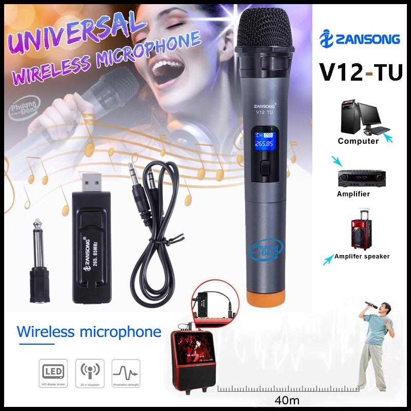 MIC KHÔNG DÂY ZANSONG V12 KARAOKE