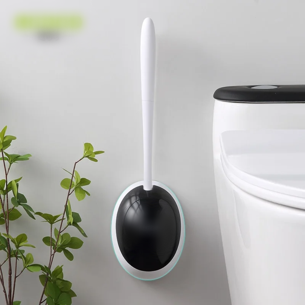 Chổi Cọ Vệ Sinh Kèm Kệ Để Chổi Cọ Rửa Toilet Thông Minh, Chổi Cọ Tolet Gắn Tường Tiện Lợi - Hàng Loại 1 - Chính Hãng MINIIN