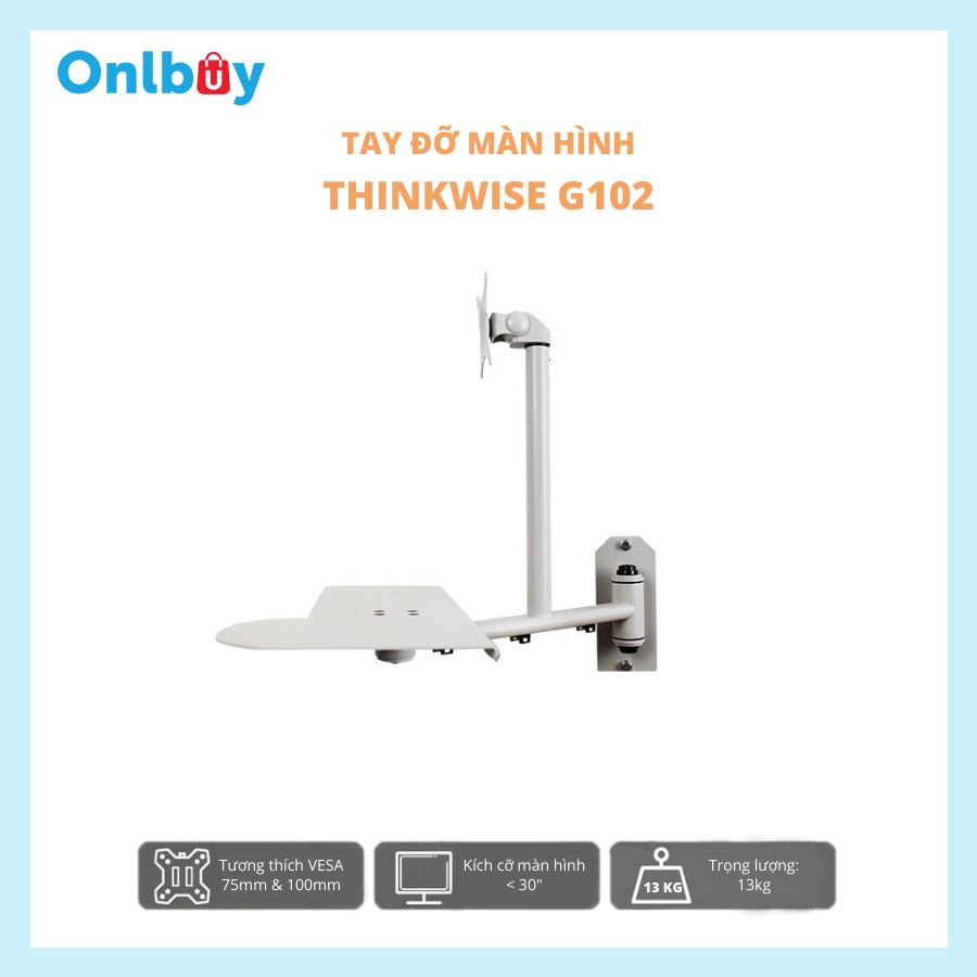 GIÁ ĐỠ LCD + BÀN PHÍM GẮN TƯỜNG THINKWISE G102