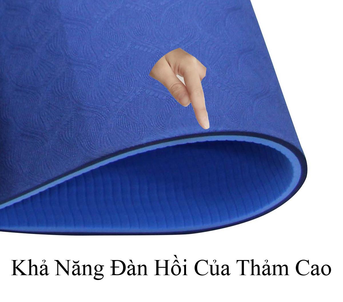 Thảm Tập Yoga 2 Lớp Tpe 6Mm Cao Cấp - Thảm Tập Gym Và Yoga Chuyên Nghiệp Qs - Nhiều Màu - Hàng Loại 1