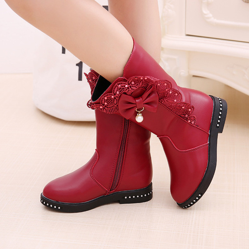 Boot cho bé gái 3 - 12 tuổi giày cổ cao dài dáng thời trang đi học đi chơi phong cách Hàn Quốc GC44