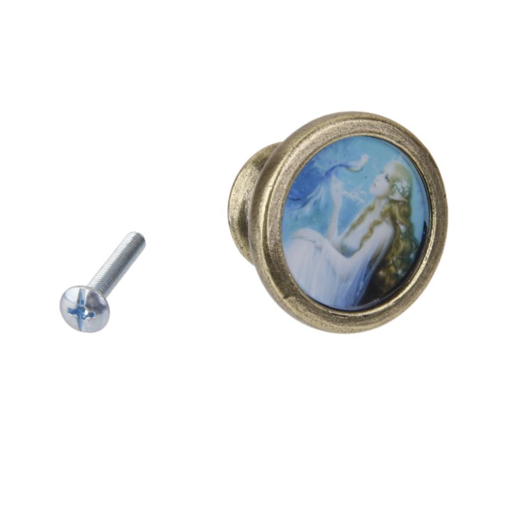 4xAssorted Vintage Brass Wardrobe Cabinet Door Cupboard Drawer Handle Knob 26