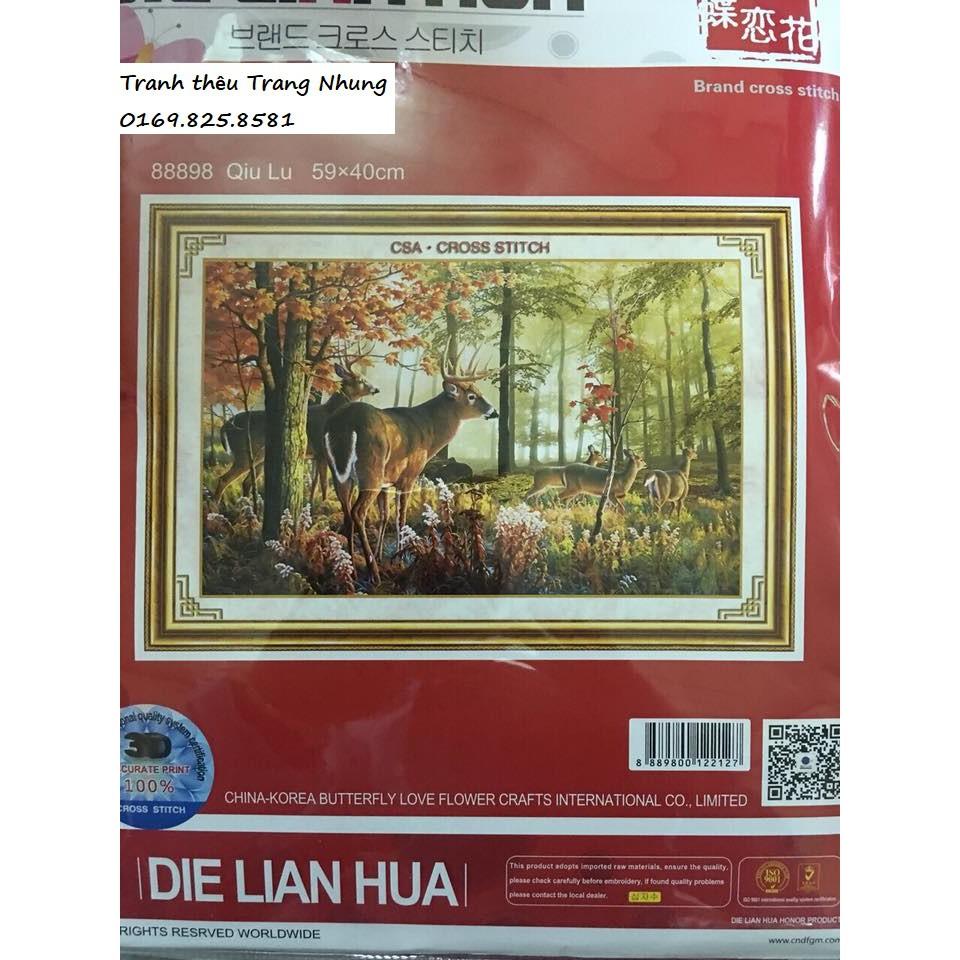 Tranh thêu chữ thập DLH - 88898 - Thiên nhiên giao hòa 59x40cm