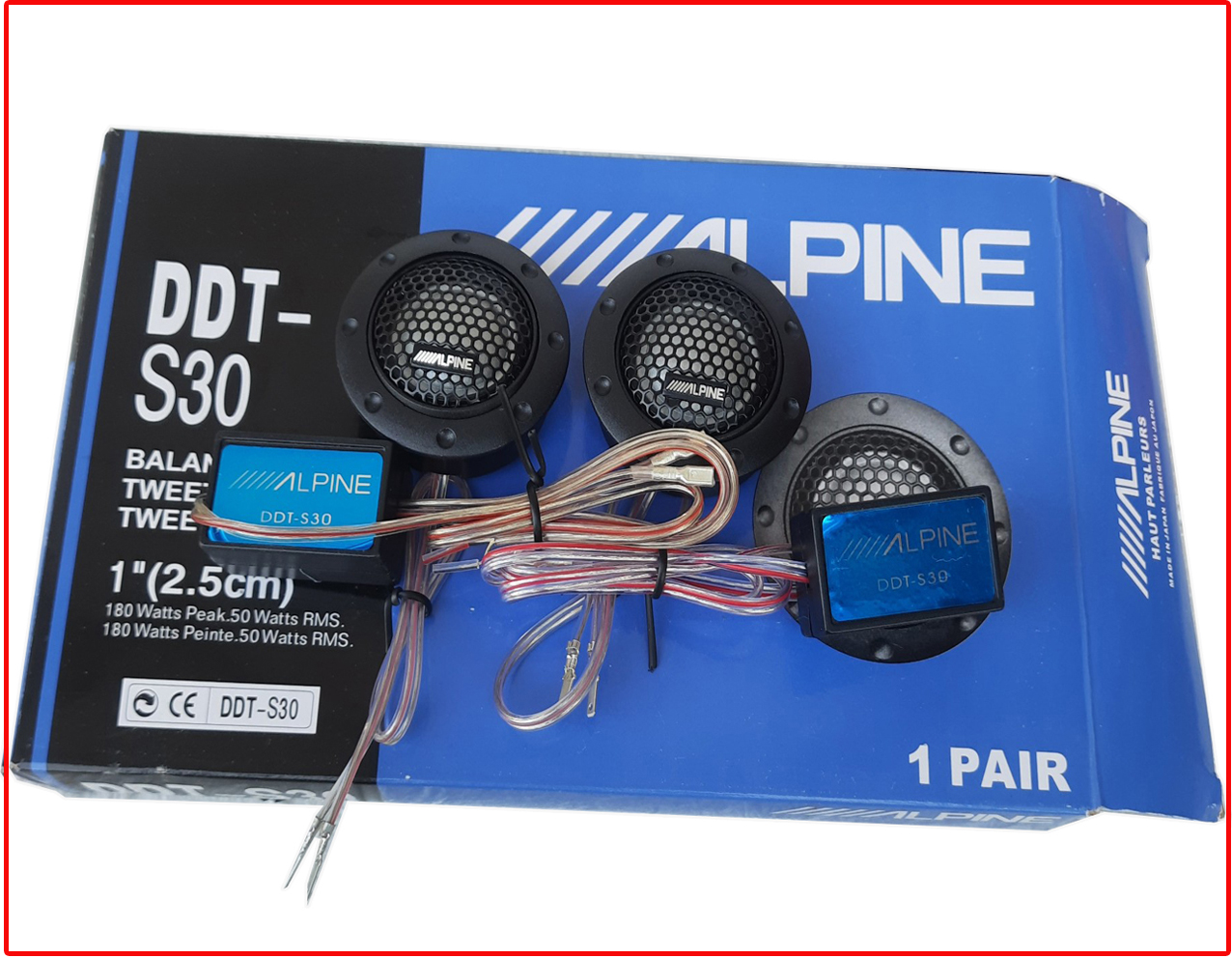 Loa ô tô -  Loa Treble ALPINE DDT-S30 cao cấp công suất 180Watts độ âm thanh cho xế yêu cực chất.