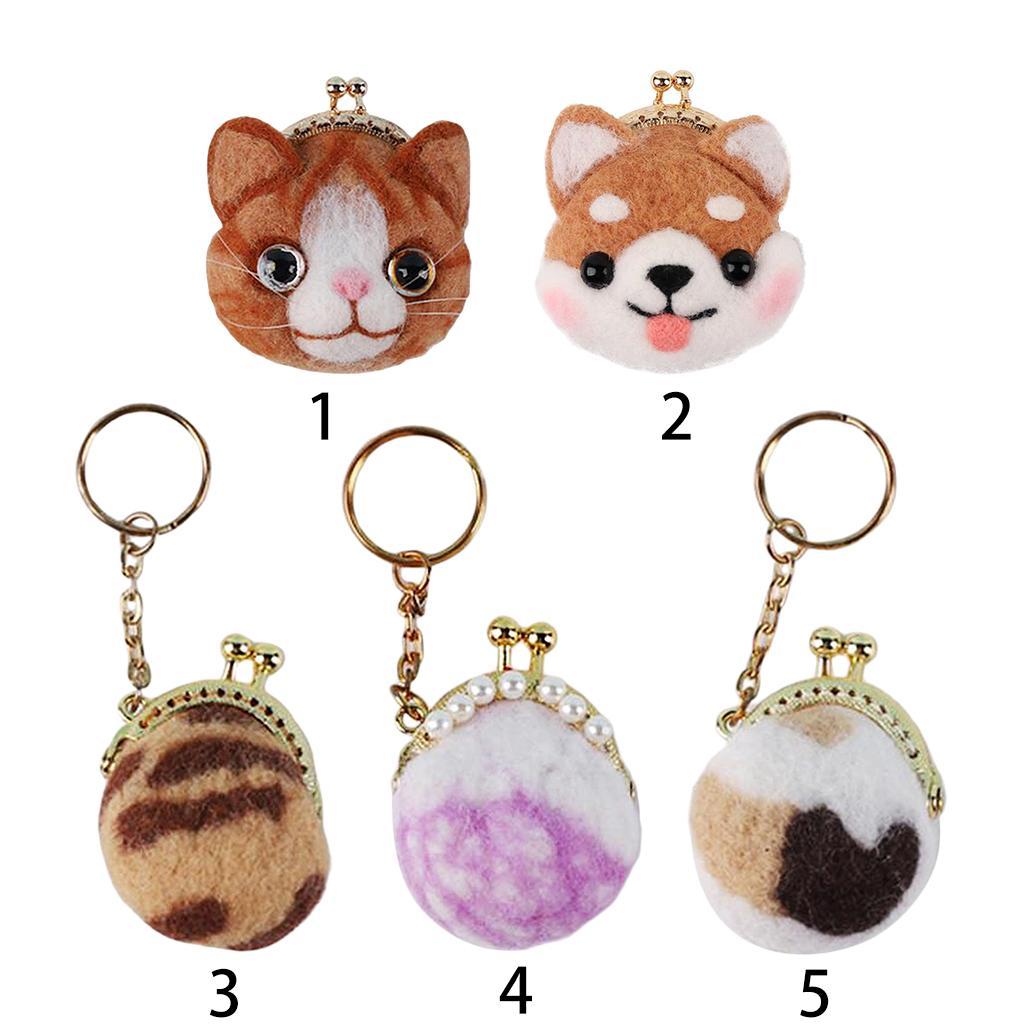 Needle Felting Kit, Wallet Material Kit Embroidery Bag Sewing Crafts DIY