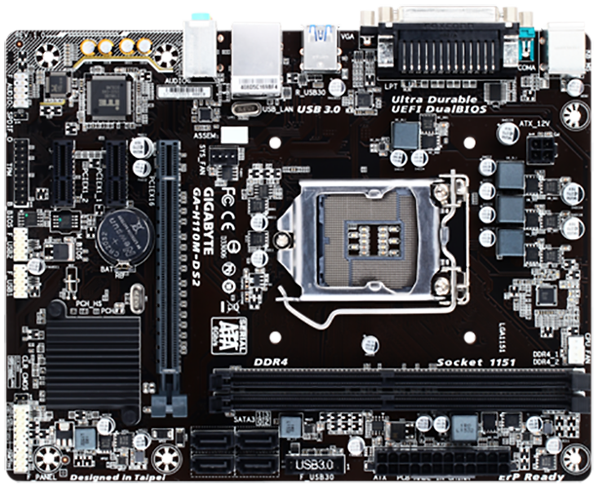 Bo Mạch Chủ Main Gigabyte H110M-DS2 socket LGA1151 - Hàng Nhập Khẩu