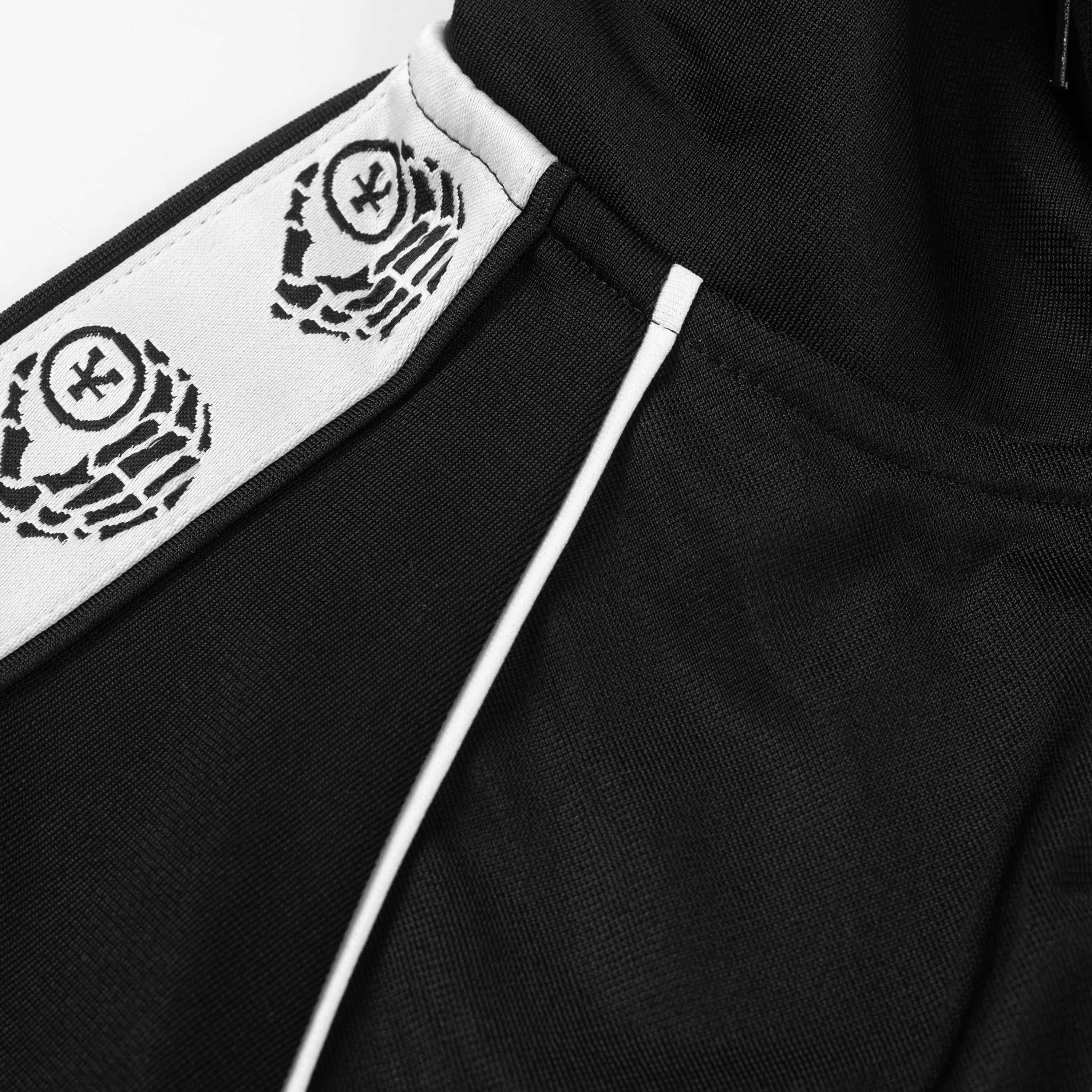 Áo Khoác DirtyCoins Logo Striped Track Jacket - Black