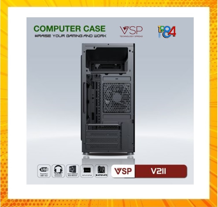 Case VSP Home and Gaming V211( Chuẩn mATX) lk84 - Hàng chính hãng