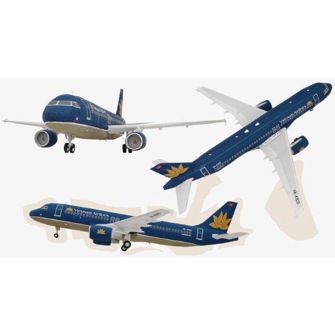 Mô hình giấy máy bay AIRBUS 320 tỉ lệ 1/72