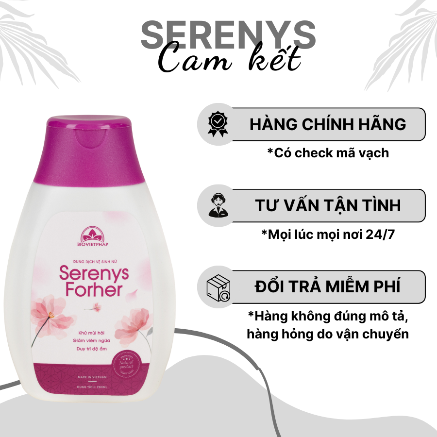 Dung dịch khử mùi vệ sinh vùng nhạy cảm cho nàng Serenys Forher 200ml