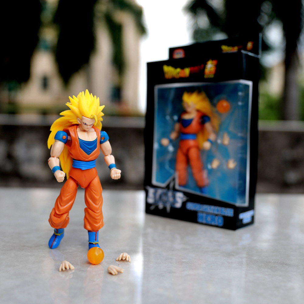 Mô hình khớp động dragonball Songoku SXD cấp 3 tóc dài tặng kèm ngọc rồng, bàn tay tư thế trưởng 2068 2