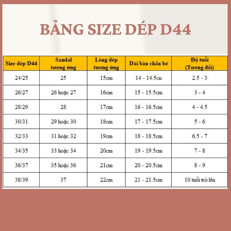 Dép đi trong nhà cho bé trai bé gái quai ngang dép lê nhựa dẻo êm nhẹ cao cấp chống trơn trượt trẻ em 3 - 12 tuổi D44