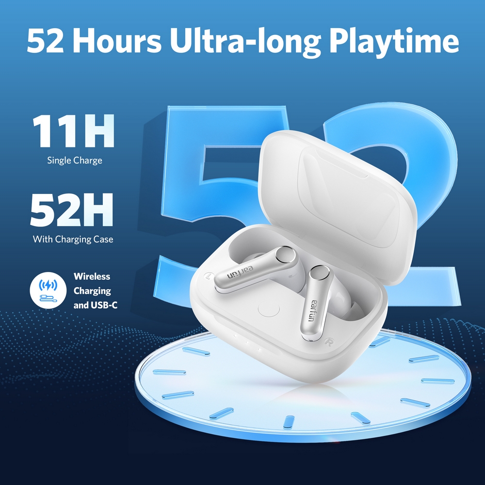 Tai nghe True Wireless EARFUN Air Pro 4 Màu ĐEN | QCC3091 | Adaptive ANC | Game mode &lt;50ms | Auracast-Hàng Nhập Khẩu