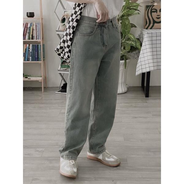 Quần baggy jeans ống rộng unisex ms836