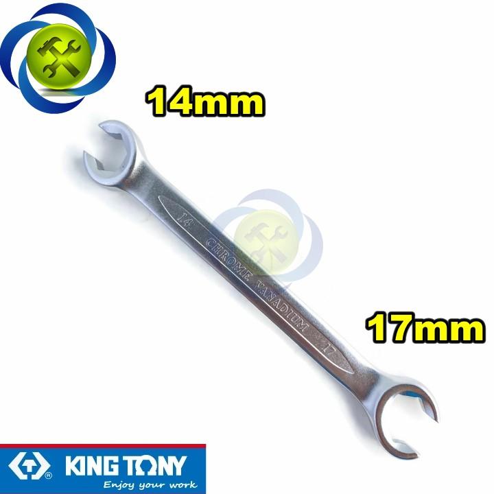 Cờ lê mở ống dầu 14mm -17mm Kingtony 19301417 loại hai đầu