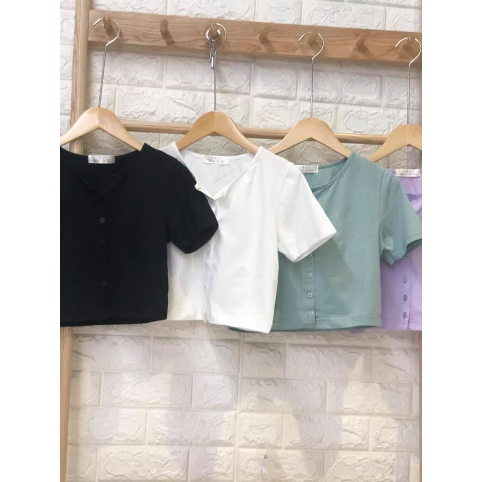 Áo croptop nữ ulzzang BANA dáng ôm (ẢNH THẬT