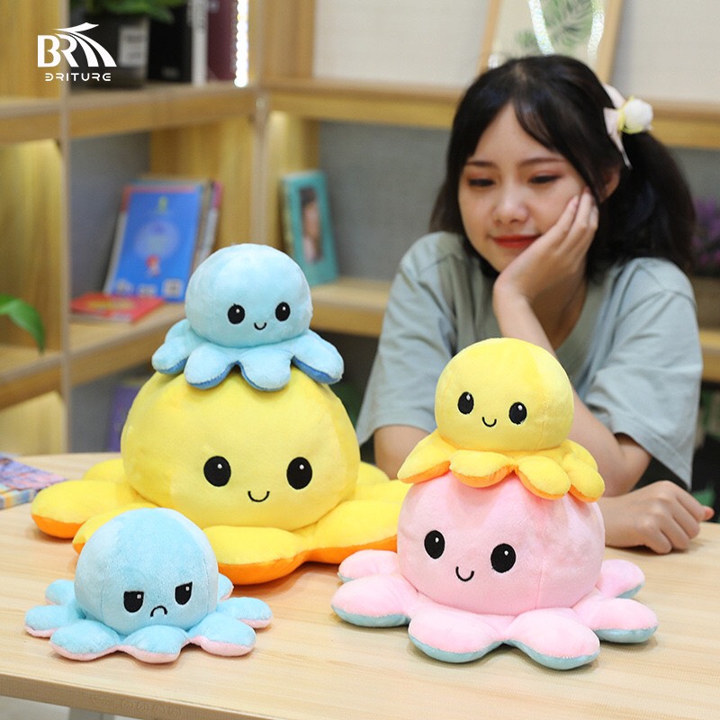 COMBO 2 THÚ BÔNG BẠCH TUỘC CẢM XÚC 20CM