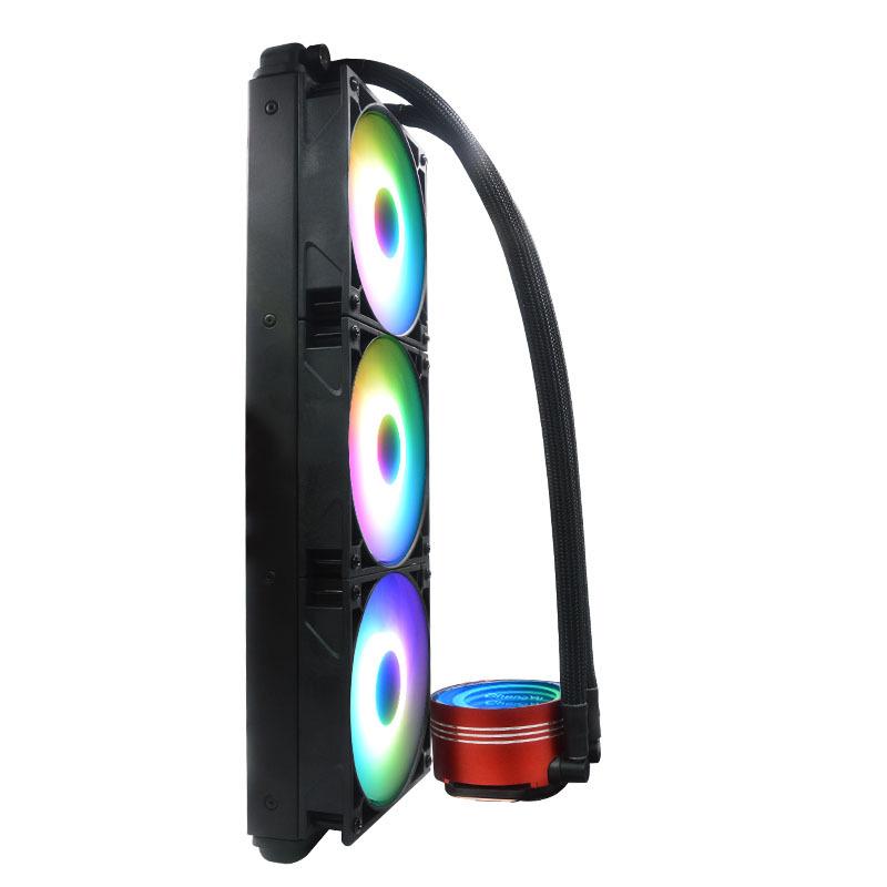 Phong cách mới nhất Chengyu 360 Phiên bản độc quyền làm mát nhanh Quạt RGB làm mát ba hàng máy tính tất cả trong một Bộ tản nhiệt nước làm mát CPU