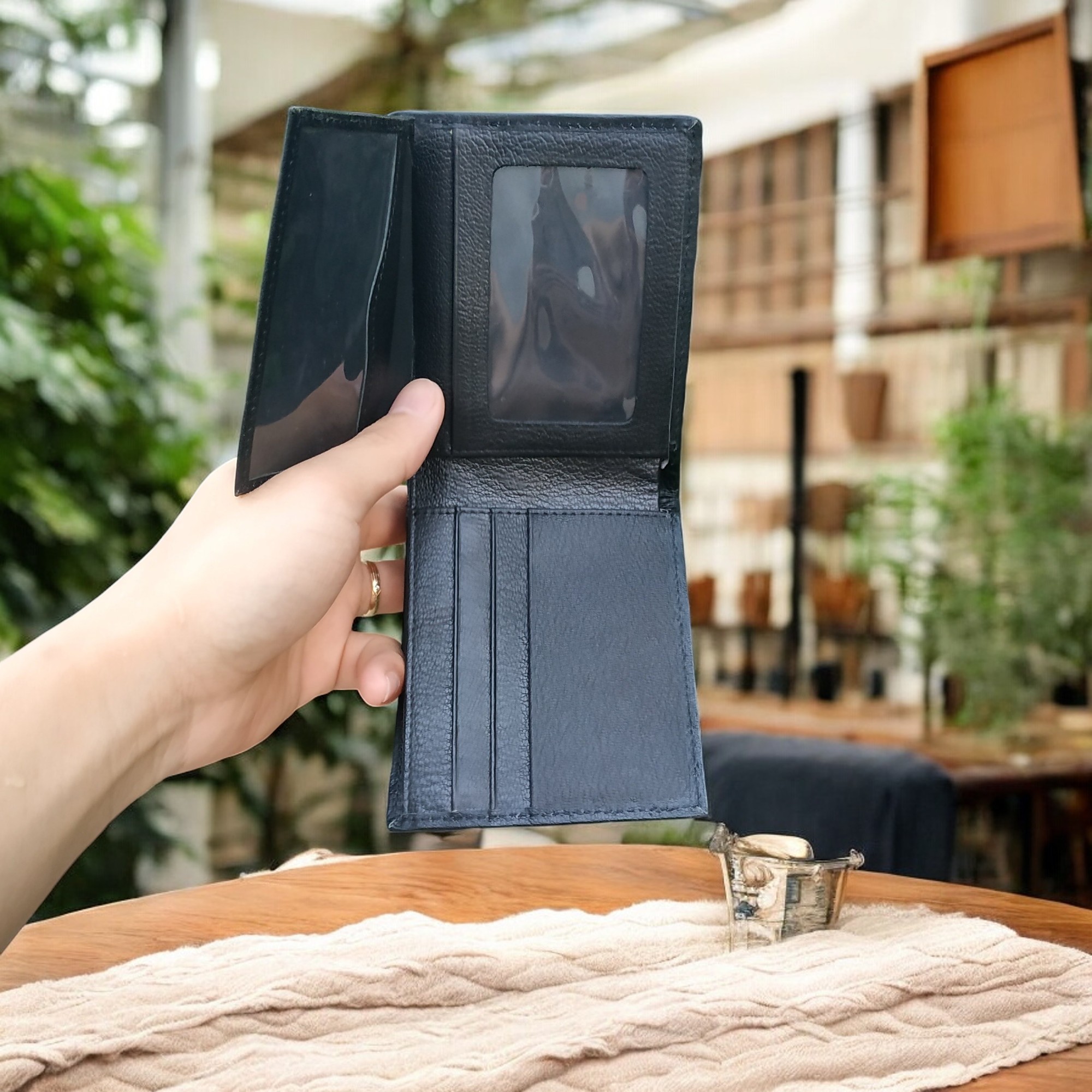 Ví Da Cá Sấu [VÍ NGUYÊN CON NHỎ CAO CẤP] Để Vừa Giấy Tờ Cũ. Thiết Kế Dáng Ngang Tiện Dụng