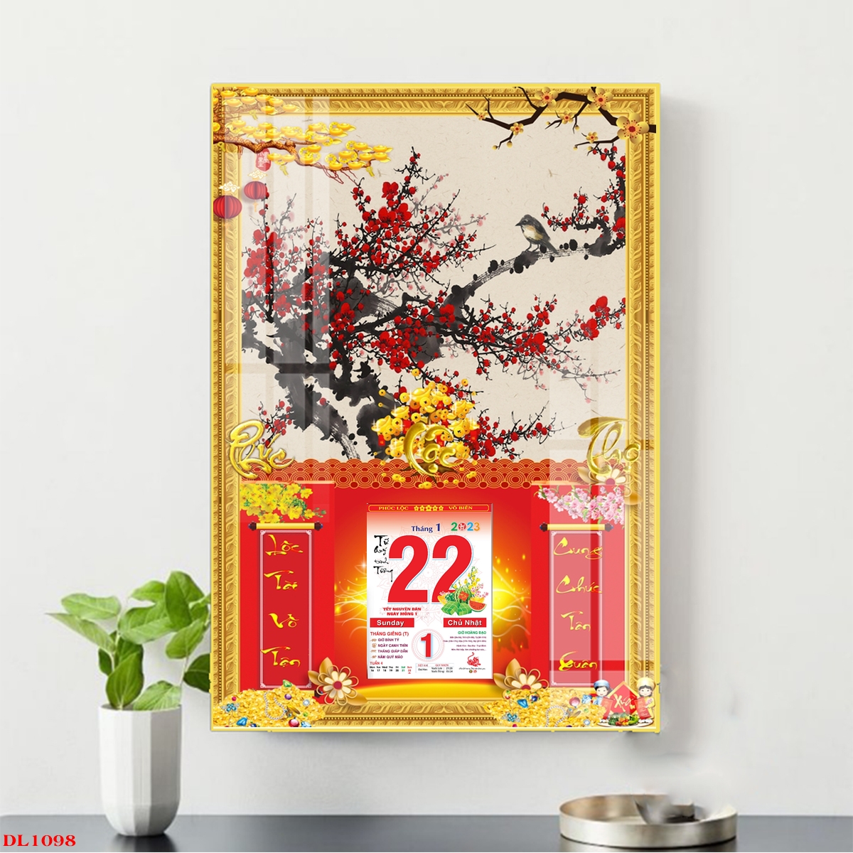 LICH TRÁNG GƯƠNG 2023 LỊCH NĂM QUÝ MÃO, CAO CẤP TRANH TREO TƯỜNG