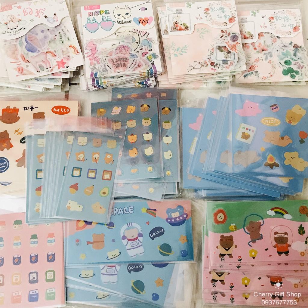 Sticker Hình Nhân Vật Hoạt Hình Dễ Thương Dùng Trang Trí Nhiều Mẫu Tự Chọn Đáng Yêu