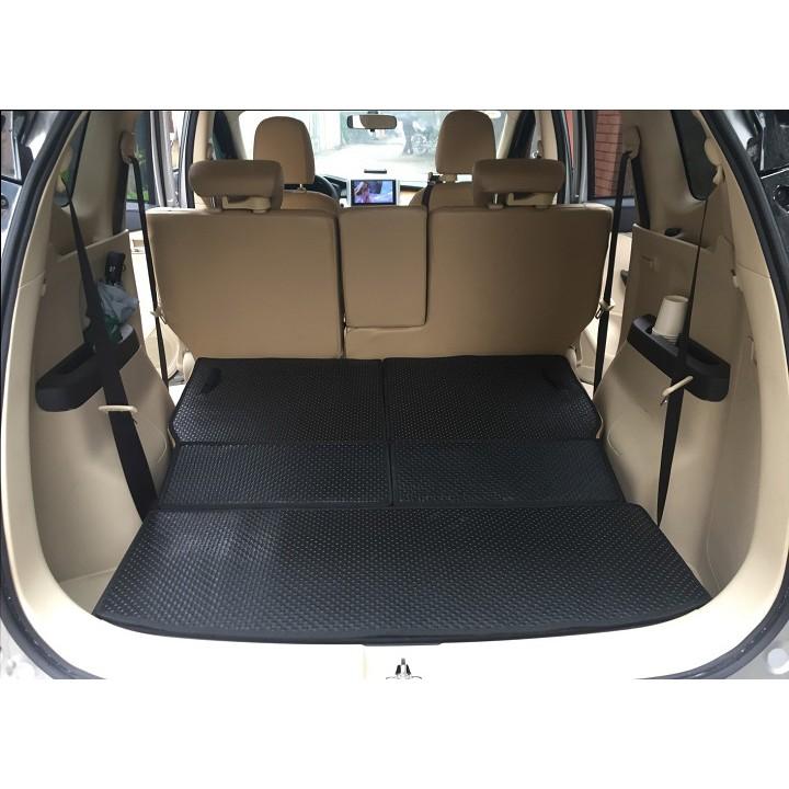Bộ lót cốp và lưng hàng ghế chất liệu cao su tự nhiên cho xe Mitsubishi Xpander, Xpander Cross thương hiệu Kata