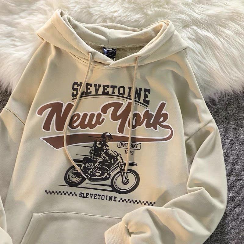 Áo khoác Hoodie nỉ bông NEWYORK form rộng unisex nam nữ (Ảnh thật/Có sẵn