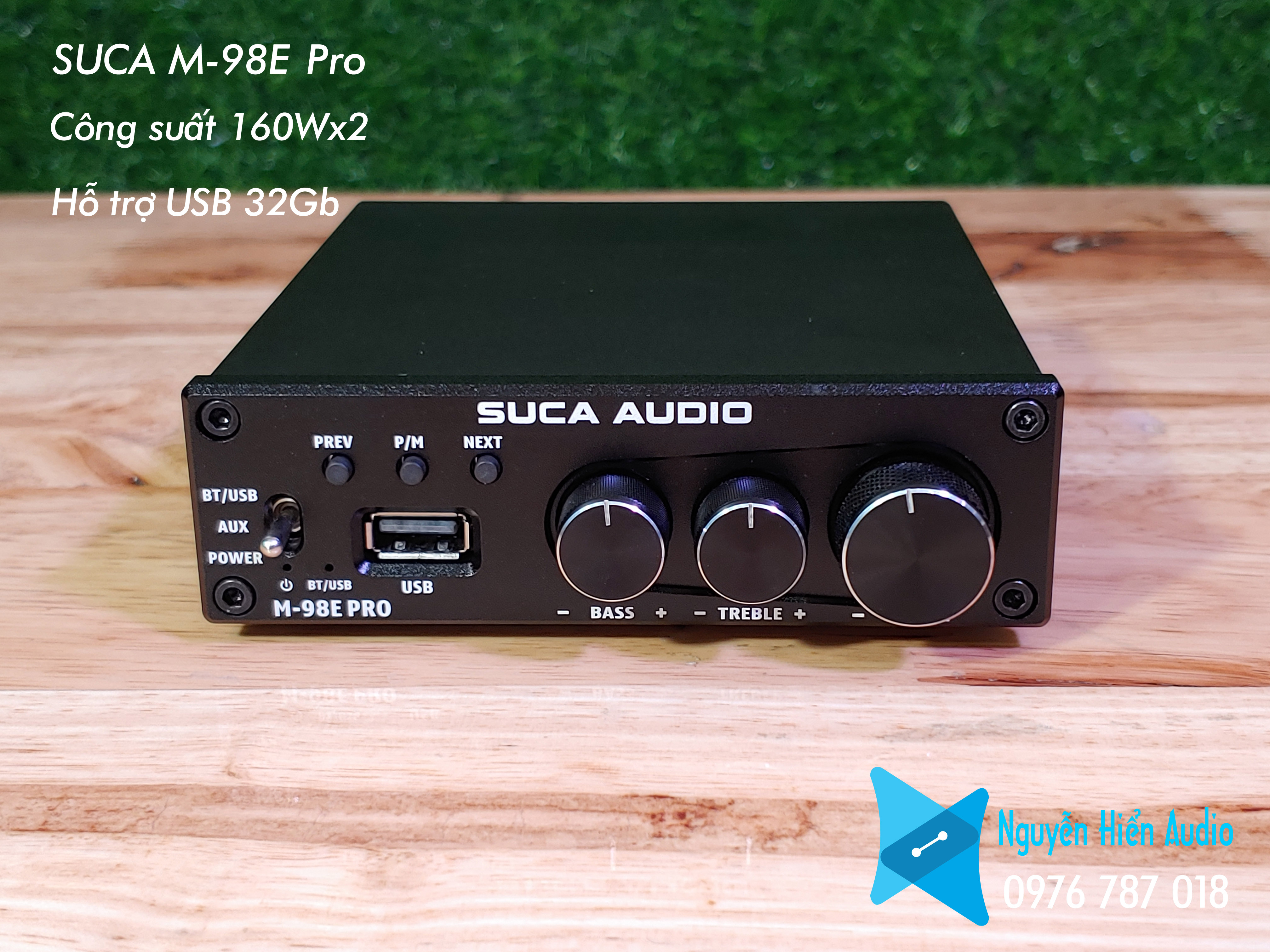 Amply M98E Pro(160Wx2) mới nguyên hộp hàng chính hãng SUCA Audio