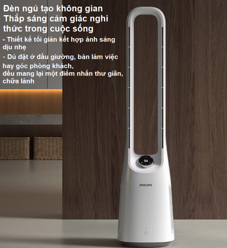 HÀNG CHÍNH HÃNG - Quạt không cánh kiêm lọc không khí 2 trong 1, serial 3000. Thương hiệu Hà Lan cao cấp Philips - ACR3146BF/93