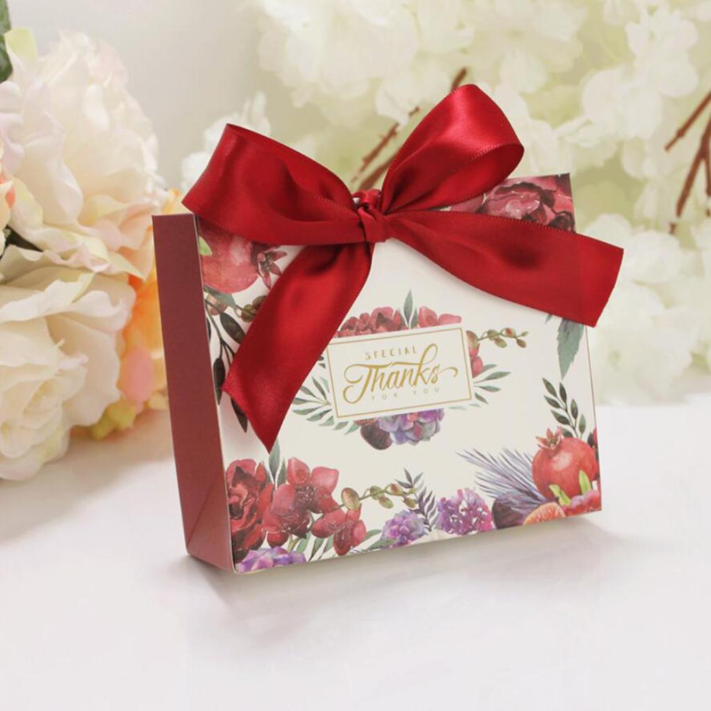 10pcs Chocolate Candy Bags Boxes Gift Bags Wedding Baby Shower Party Favor