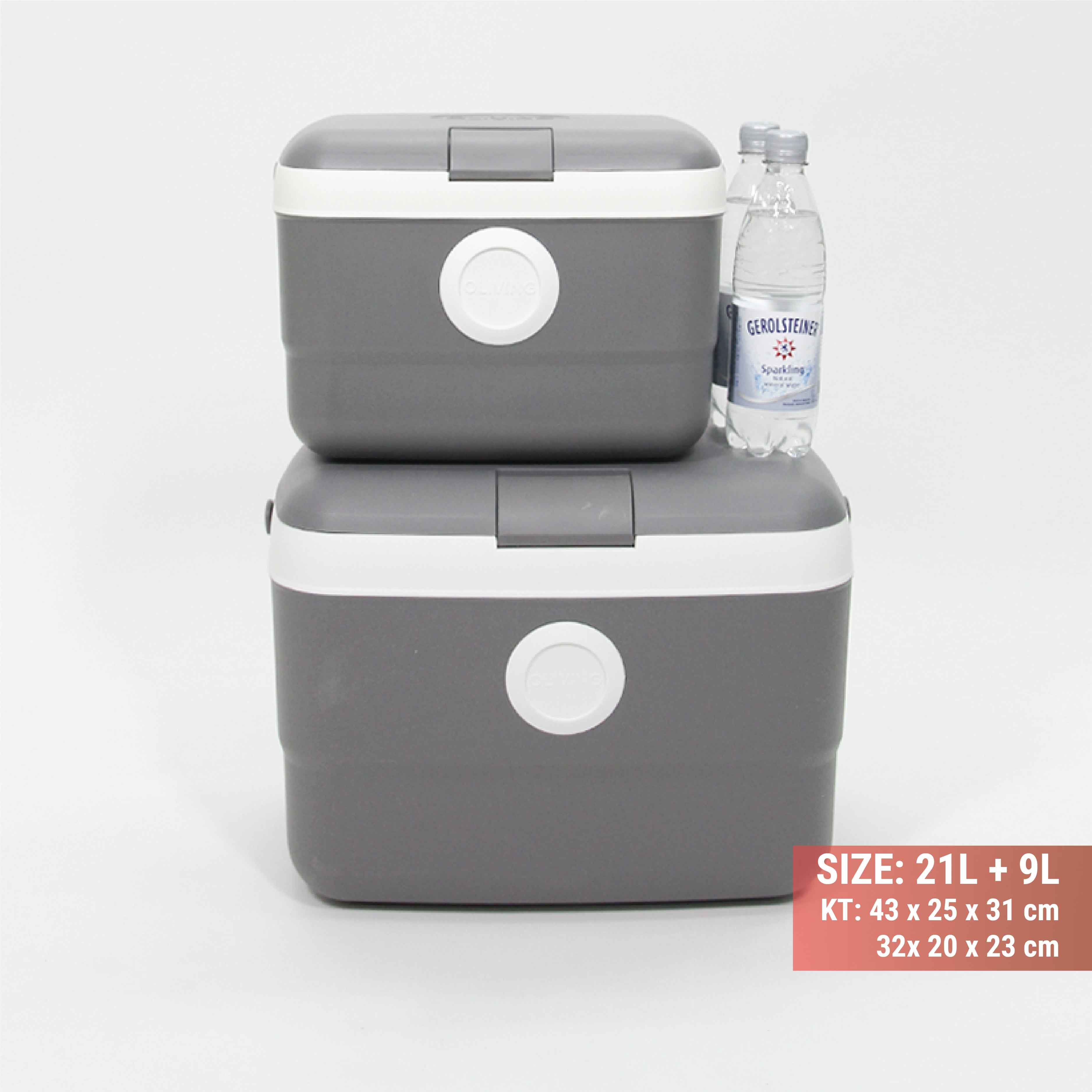 Thùng đá giữ nhiệt Ice box Living on 9L và 21L - Hàng chính hãng