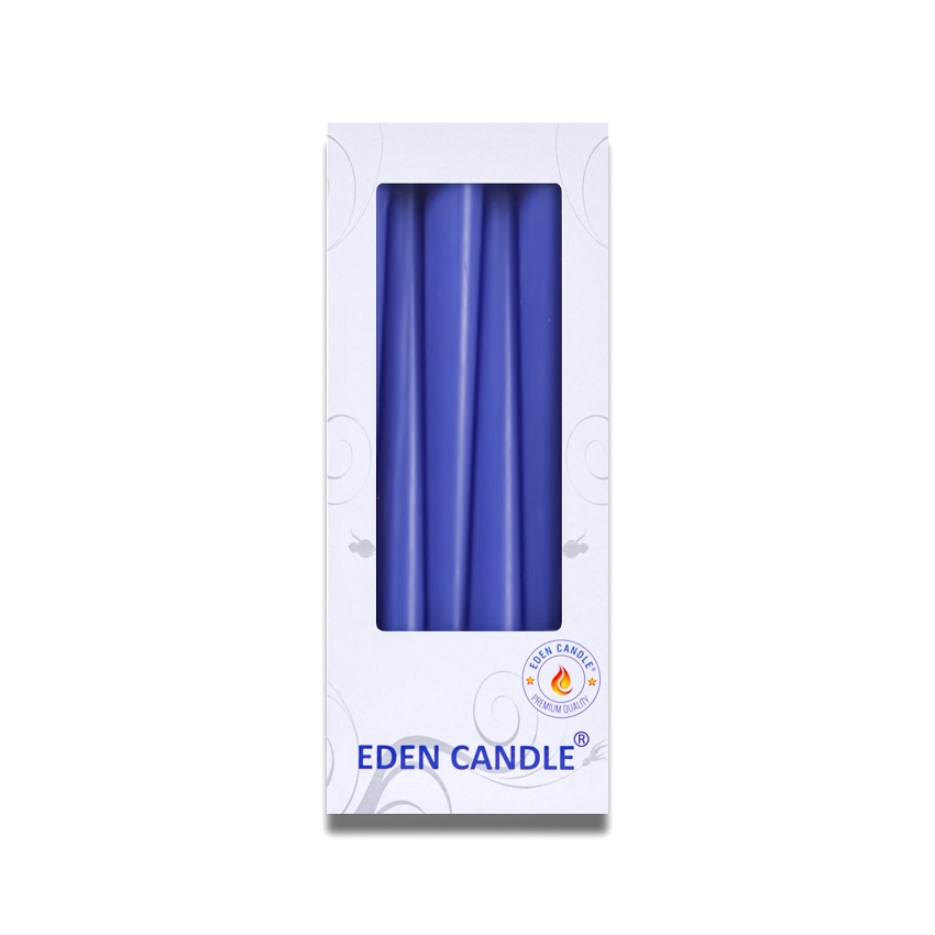 Hộp 6 nến thơm taper Eden Candle FTRAMART EDC2331 25 cm (Xanh dương)