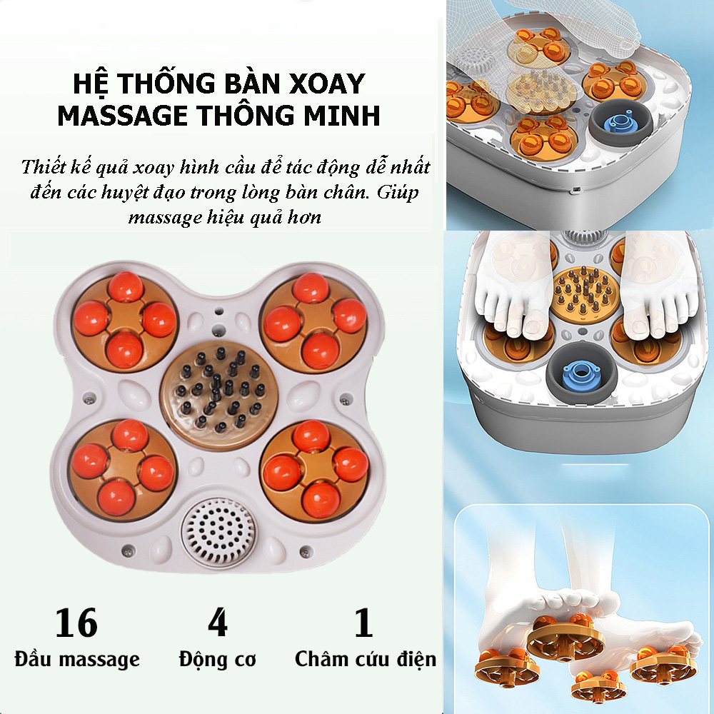 Bồn Ngâm Chân Massage Hồng Ngoại RULAX Cao Cấp Có Điều Khiển - Hàng Chính Hãng