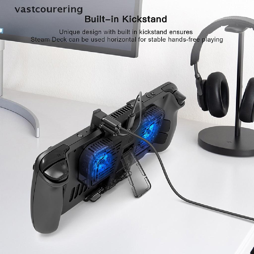 Quạt Làm Mát Vast Với Bộ Chuyển Đổi Hai Cổng C Cho Máy Chơi Game Hơi Nước Nintendo Switch EN