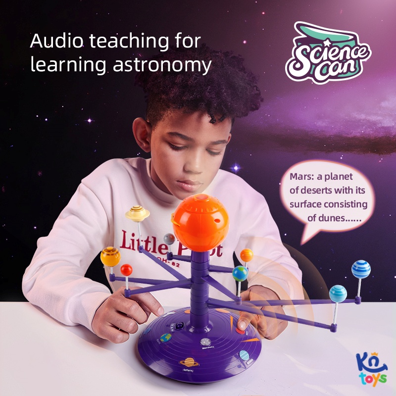Bộ đồ chơi chiếu bóng và mô hình Hệ mặt trời - Solar System Planetary E Projector 120473ES – Chính hãng TOPBRIGHT