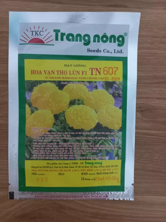 Hạt giống hoa vạn thọ lùn F1 TN 607 20 hạt