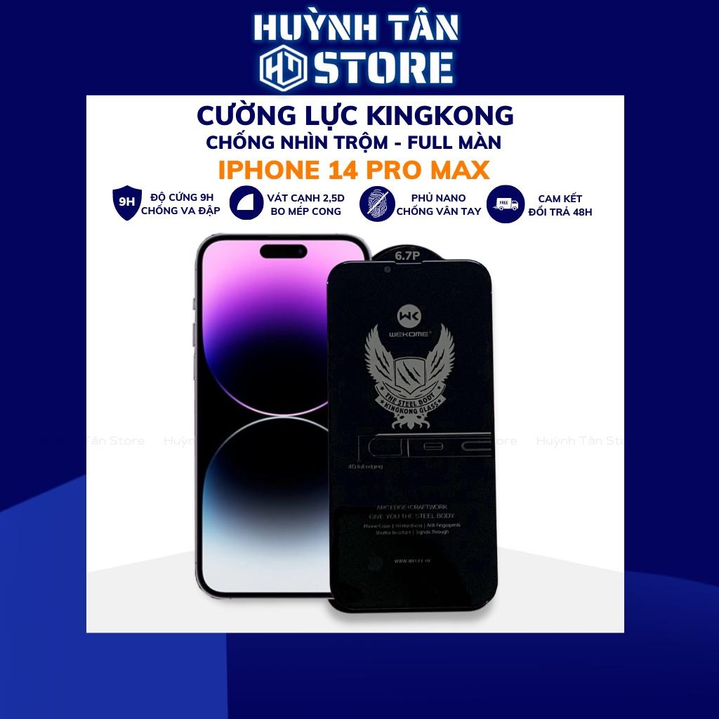 Kính cường lực kingkong chống nhìn trộm ip 14 pro max 14 plus 13 12 11 pro max xr xs max x 7 plus huỳnh tân store