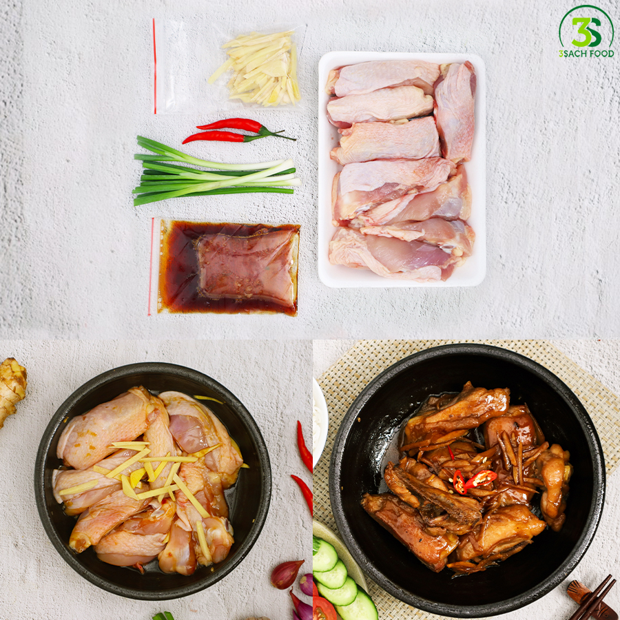 Má Đùi Gà Kho Gừng
