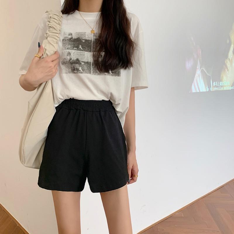 Quần short nữ mặc ngủ chất vải thun co dãn CRQ031