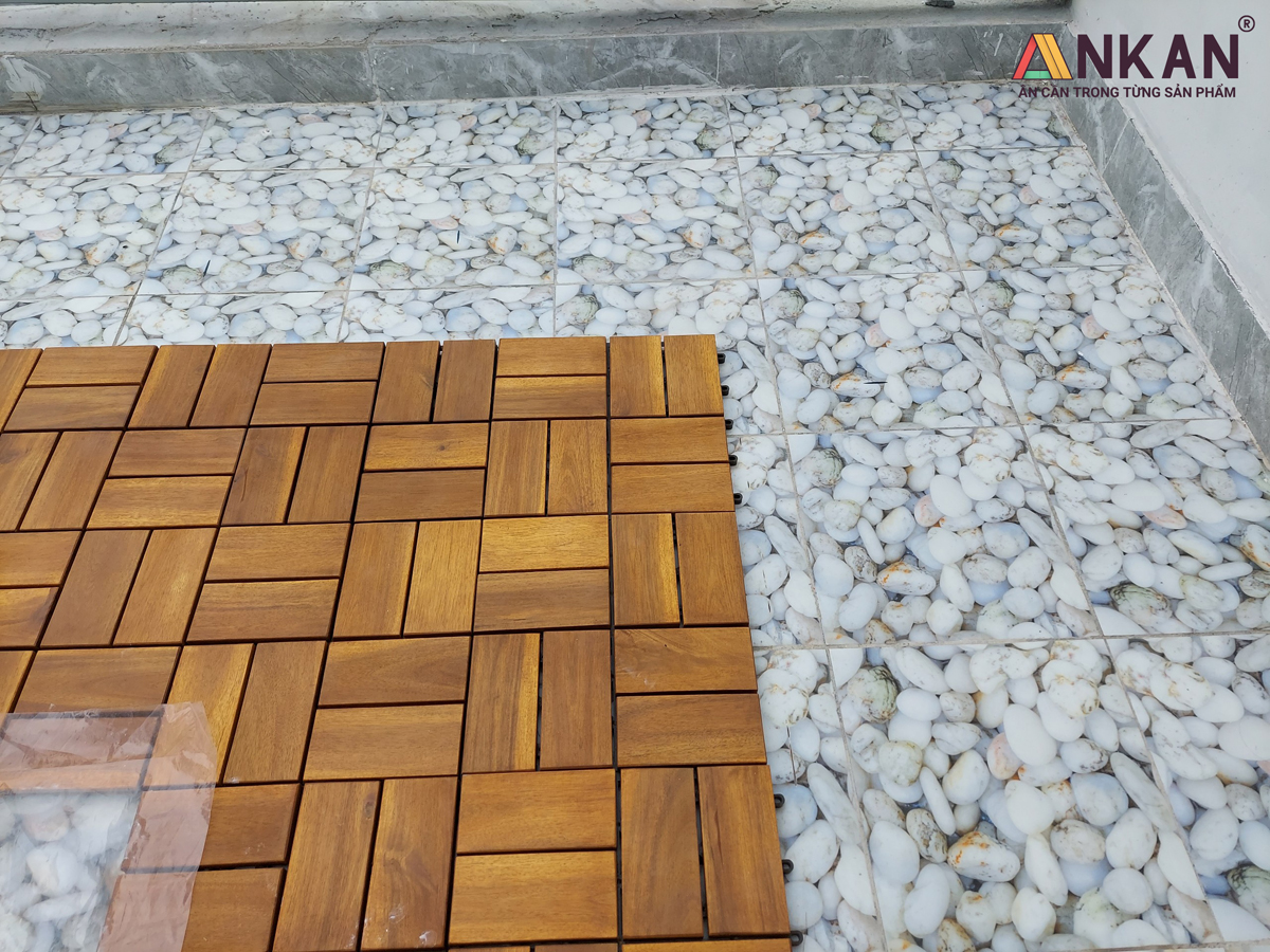 Vỉ Gỗ Nhựa Lót Sàn ANKAN 30x30cm – Bền Đẹp, Chịu Lực Cao, Lắp Ghép Nhanh, Dùng Cho Ban Công &amp; Sân Vườn
