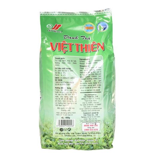 Trà lài Việt Thiên 400g - Nhà máy sản xuất, đóng gói và phân phối hàng nông sản xuất khẩu